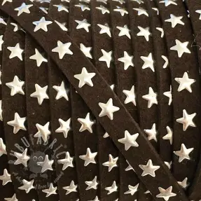 Suede cord Stars choco