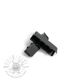 Metal Webbing End Clip 25 mm black
