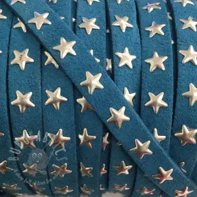 Suede cord Stars aqua