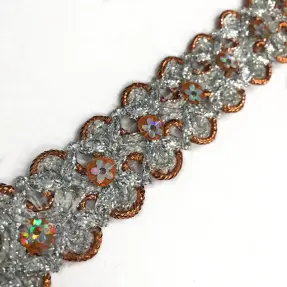Ribbons Sequin rust
