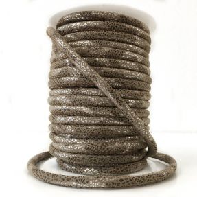 Suede cord Glitter taupe