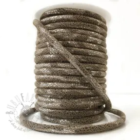 Suede cord Glitter taupe