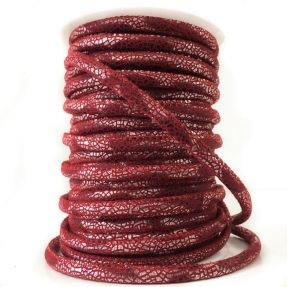 Suede cord Glitter red