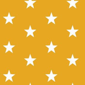 Cotton fabric Stars yellow