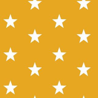 Cotton fabric Stars yellow