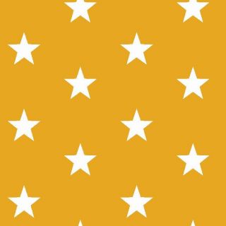 Cotton fabric Stars yellow