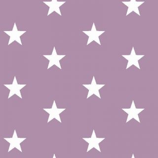 Cotton fabric Stars lilac