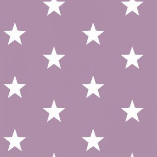 Cotton fabric Stars lilac