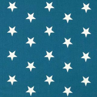 Cotton fabric Stars indigo