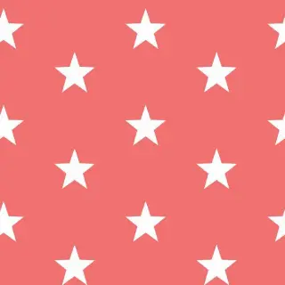Cotton fabric Stars coral