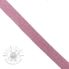 Bias binding LUREX pink