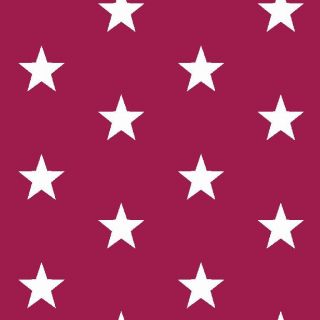 Cotton fabric Stars cerise