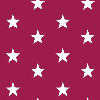 Cotton fabric Stars cerise