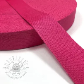 Cotton webbing 4 cm fuchsia