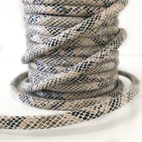 Suede cord Snake cream