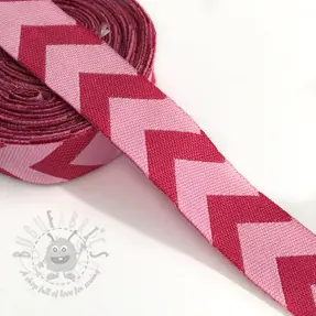 Ribbons Chevron fuchsia
