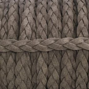 Suede cord twisted grey