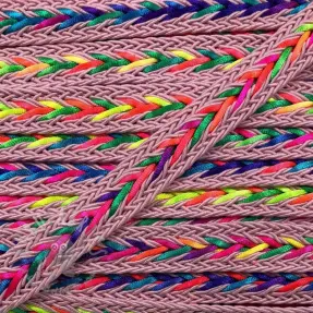 Twisted cord NEON rose