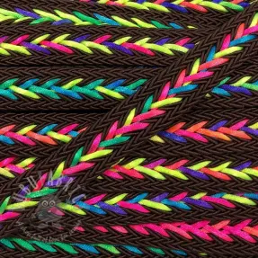 Twisted cord NEON choco
