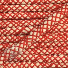 Cotton cord 1 cm red