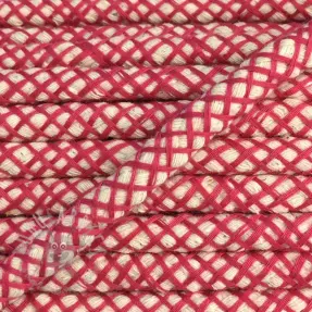 Cotton cord 1 cm fuchsia