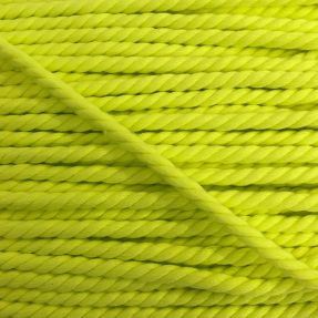 Cotton cord 5 mm neon yellow