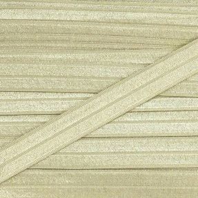 Bias binding elastic 15 mm beige