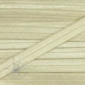 Bias binding elastic 15 mm beige