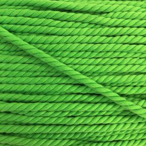 Cotton cord 5 mm neon green