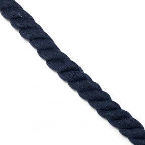 Cotton cord 2,5 cm marine