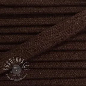 Cotton cord flat 13 mm brown