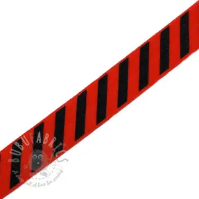 Bias binding elastic STRIPE 20 mm red