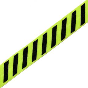 Bias binding elastic STRIPE 20 mm lime