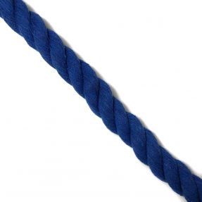 Cotton cord 2,5 cm cobalt