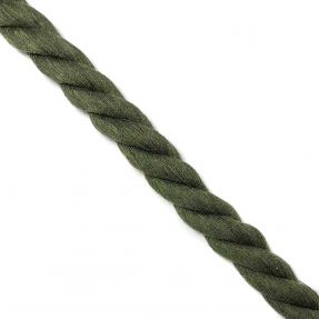 Cotton cord 2,5 cm army