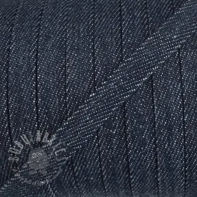 Cotton cord flat 10 mm Denim navy