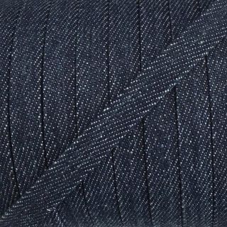 Cotton cord flat 10 mm Denim navy