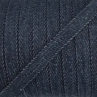 Cotton cord flat 10 mm Denim navy