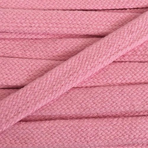 Cotton cord flat 20 mm pink