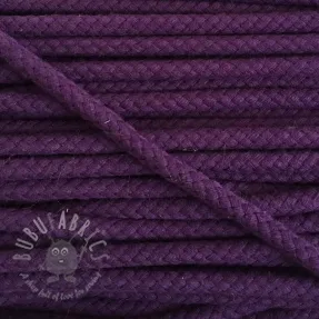 Cotton cord 8 mm purple