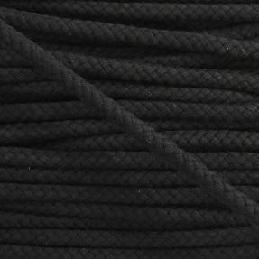 Cotton cord 8 mm black