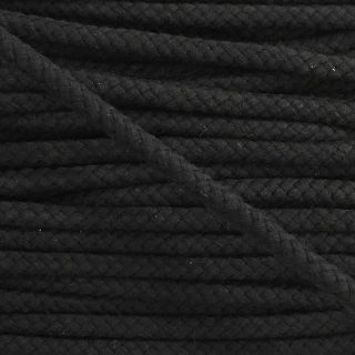 Cotton cord 8 mm black