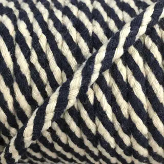Cotton cord 5 mm dark blue ecru