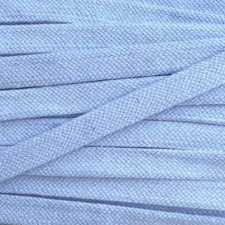 Cotton cord flat 15 mm light blue