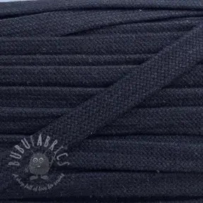 Cotton cord flat 15 mm dark blue