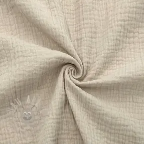Double gauze/muslin light sand