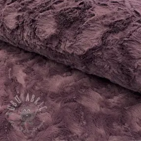 Faux fur aubergine