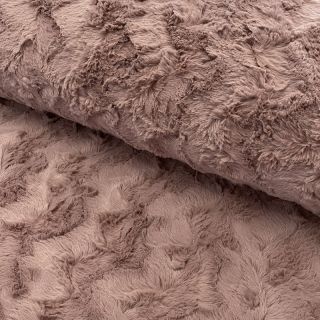 Faux fur old blush