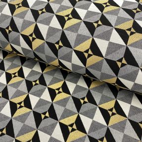 Decoration fabric jacquard Diamond cube luxury