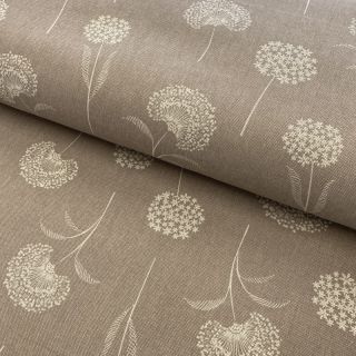 Decoration fabric Linenlook Elegant dandelion taupe